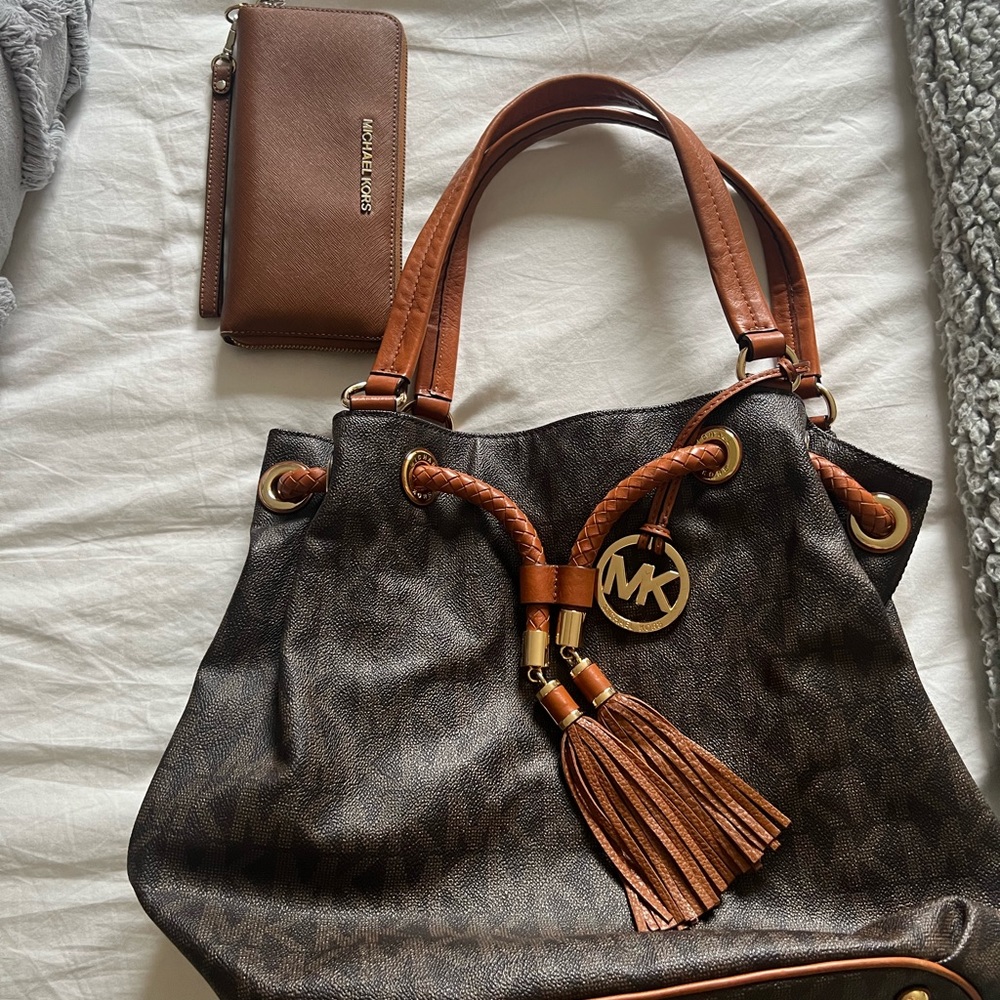 Michael Kors Bucket Bag with Tassels